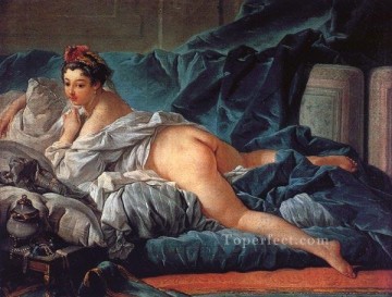 ヌード Painting - 茶色のオダリスク フランソワ・ブーシェのヌード